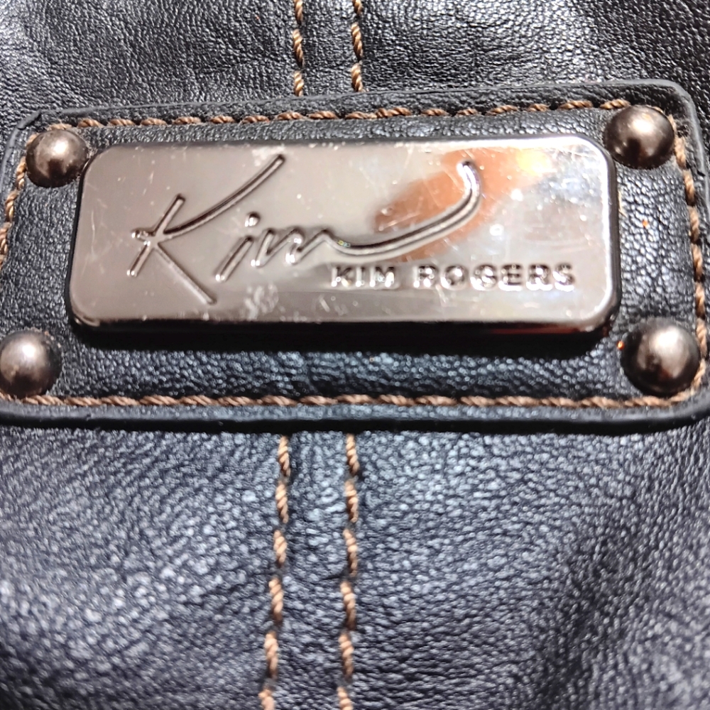 Kim Roges EUC Faux Leather Hobo Bag with Double Handled